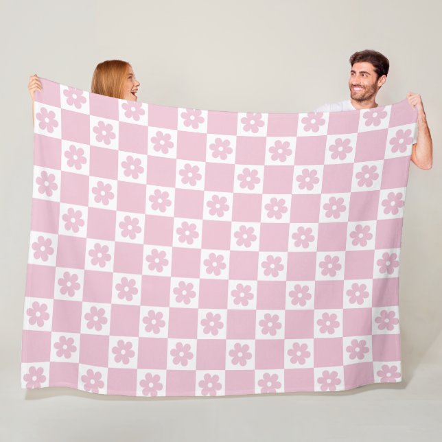 Pink-Blume Fleecedecke (Beispiel)