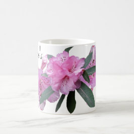 Pink Blume Person boho Kaffeetasse