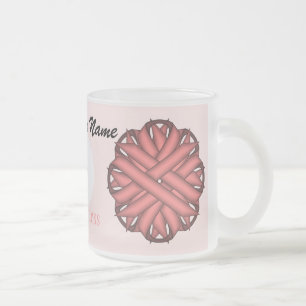 Pink Blume Ribbon Tmpl von Kenneth Yoncich Mattglastasse