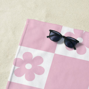 Pink-Blume Strandtuch