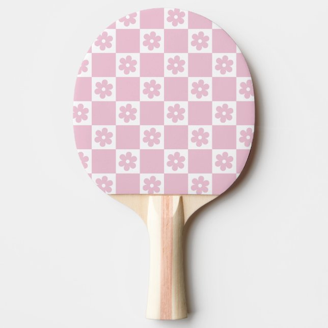 Pink-Blume Tischtennis Schläger (Vorderseite)