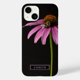 Pink Blume und Bumble Bee iPhone Case