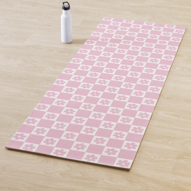 Pink-Blume Yogamatte (Beispiel)