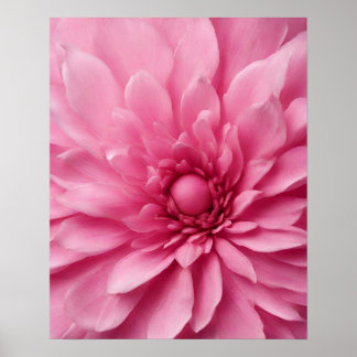PINK BLUMEN ART POSTER