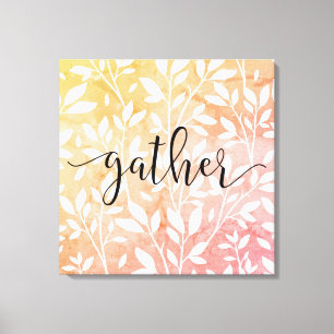 Pink Blush Bauernhof Stil Stilvoll Ombré Leinwand