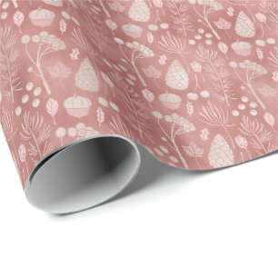 Pink Blush Baum Botanicals Weihnachtsgeschenk Geschenkpapier