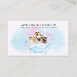 Pink Blush Blue Hunde Katzen Wellness-Center Groom Visitenkarte