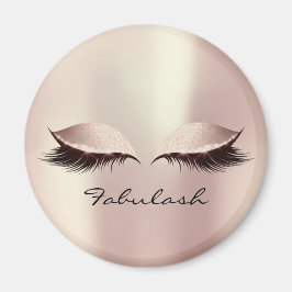 Pink Blush Girly Makeup Lashes Magnet