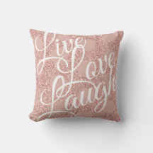 Pink Blush Glitzer Polka Dot Girly Live Liebe Lauc