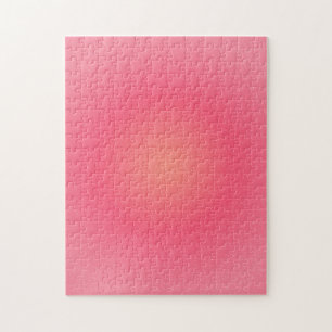 Pink Blush Gradient Puzzle Puzzle