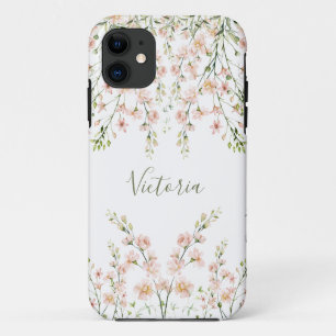 Pink Blush Sage Blumenzellenschrift Script-Wildblu Case-Mate iPhone Hülle