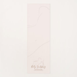 Pink Body sculpt contour beauty tanning Yogamatte