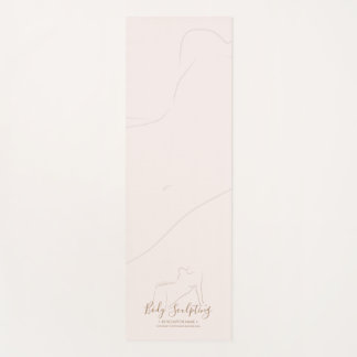 Pink Body sculpt contour beauty tanning Yogamatte