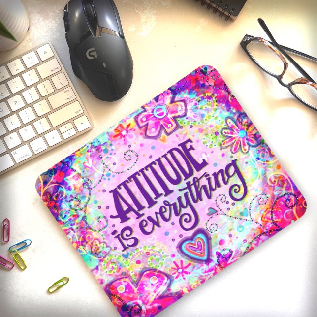 Pink Boho Attitude ist alles, was die Inspirierthe Mousepad (Von Creator hochgeladen)