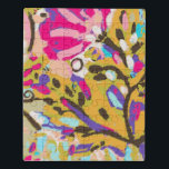 Pink Boho Floral I Puzzle<br><div class="desc">Pink Boho Floral I von Karen Fields</div>