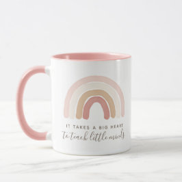 Pink Boho Rainbow Lehrer Wertschätzung Tasse