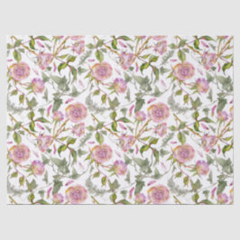 Pink Boho Rose Decoupage Seidenpapier