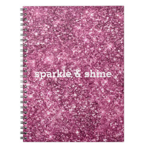 Pink Bokeh Glitzer Notizblock