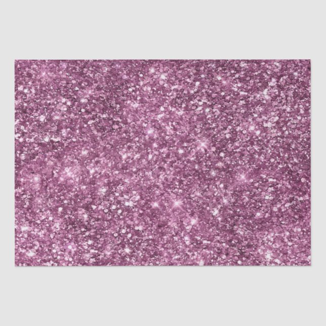 Pink Bokeh Glitzer Seidenpapier (Vorderseite)