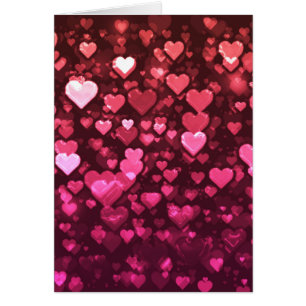 Pink Bokeh Hearts papier peint Arrière - plan numé