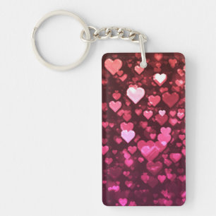 Pink Bokeh Hearts papier peint Arrière - plan numé