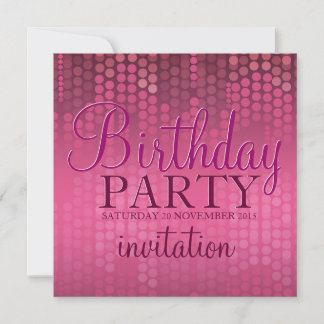 Pink Bokeh Sparkle Einladung zum Geburtstag