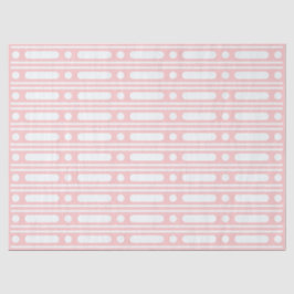 Pink Bone Inlay Dots Border Decoupage Paper Seidenpapier