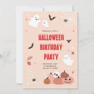 Pink Boo Bash: Ein spöttisch Niedliches Halloween- Einladung