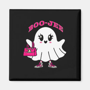 Pink Boo-jee Funny Ghost Halloween Magnet