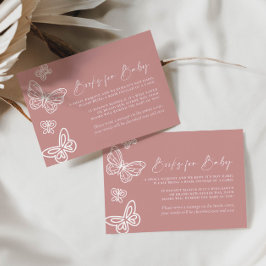 Pink Books for Baby Card Mitteilungskarte