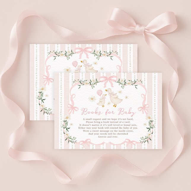 Pink Bow Albern Goose Books for Baby Girl Begleitkarte (Von Creator hochgeladen)