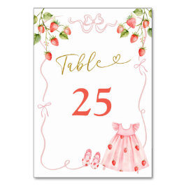 Pink Bow Baby Clothes Baby Shower Table Number Tischnummer