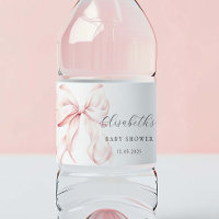 Pink Bow Baby Dusche