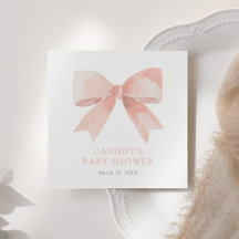 Pink Bow Baby Dusche