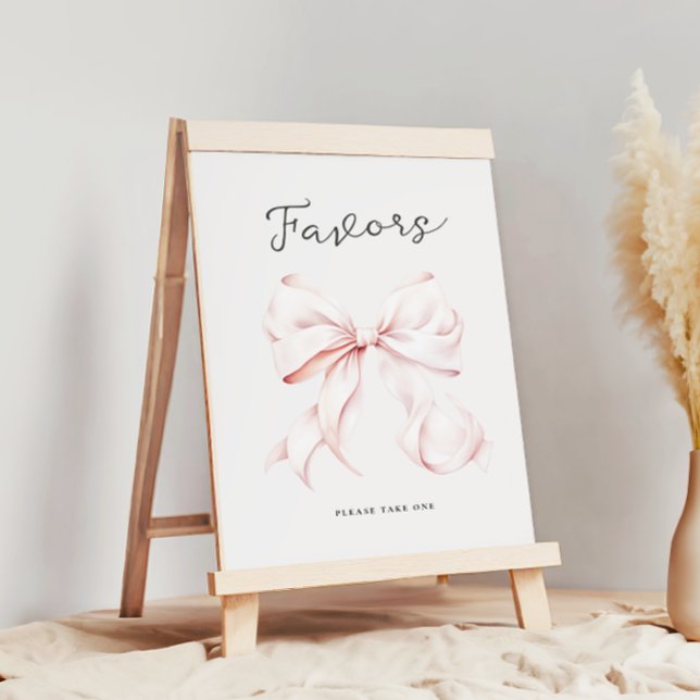 Pink Bow Baby Duwer bevorzugt Tafelschild Poster (Von Creator hochgeladen)