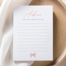 Pink Bow Baby Showcard