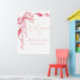 Pink Bow Babydusche, Babydusche, ein Mädchen, Poster (Nursery 1)