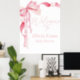 Pink Bow Babydusche, Babydusche, ein Mädchen, Poster (Home Office)
