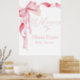 Pink Bow Babydusche, Babydusche, ein Mädchen, Poster (Kitchen)