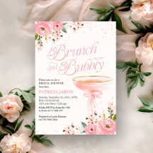 Pink Bow Blumenbrunch und Brautparty