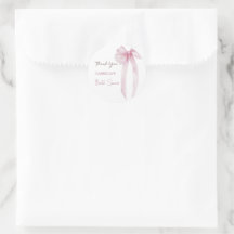 Pink Bow Brautparty Vielen Dank
