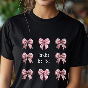 Pink Bow Bridge als Coquette-T - Shirt