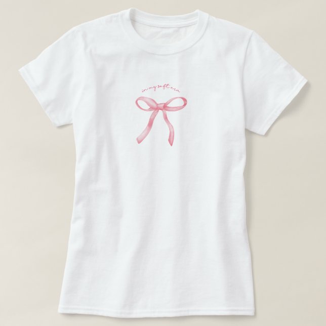 Pink bow cherry soft girl  T-Shirt (Design vorne)