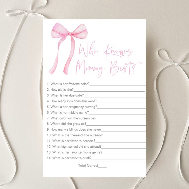 Pink Bow Coquette, die Mommy Best Game kennt (Von Creator hochgeladen)