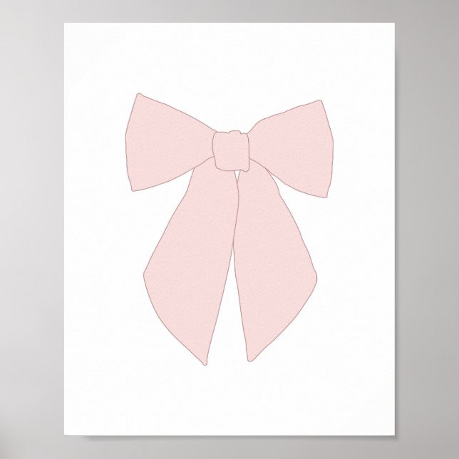 Pink Bow Coquette Poster (Vorne)