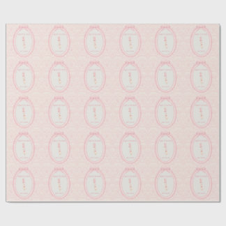 Pink Bow Coquette Silly Goose 1st Birthday Geschenkpapier