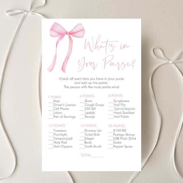 Pink Bow Coquette Was ist in deinem Handspiel? (Von Creator hochgeladen)