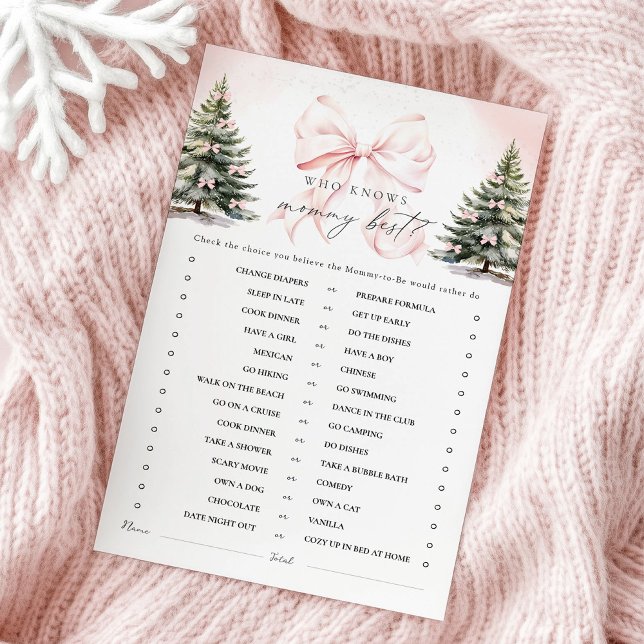 Pink Bow, der Mommy Best Baby Shower Game kennt (Von Creator hochgeladen)