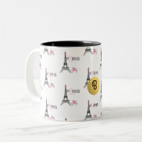 Pink Bow Eiffel Tower Paris Frankreich Poodle Chic
