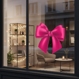 Pink Bow Extra Large Window Cloning Fensteraufkleber